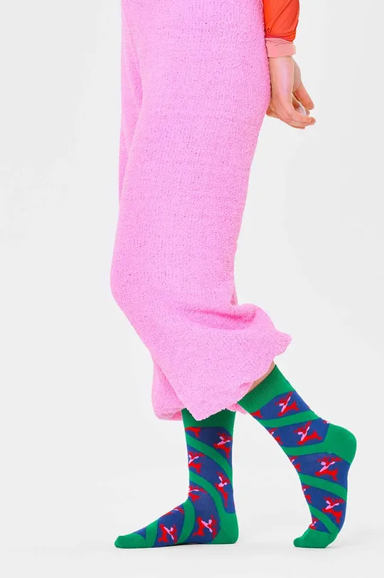Κάλτσες Happy Socks Reindeer Sock 86% Βαμβάκι, 12% Πολυαμίδη, 2% Σπαντέξ