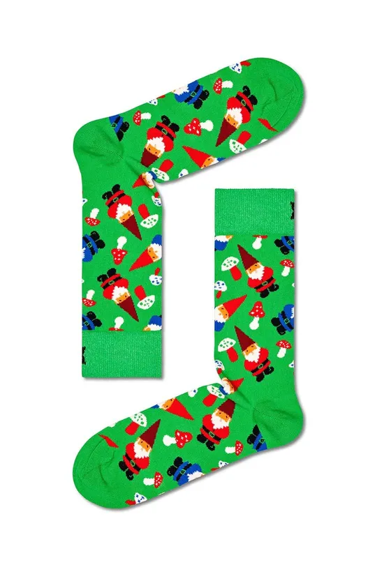 зелёный Носки Happy Socks Christmas Gnome Sock Unisex