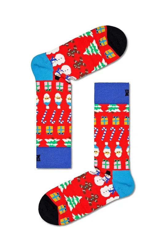 czerwony Happy Socks skarpetki All I Want For Christmas Sock Unisex