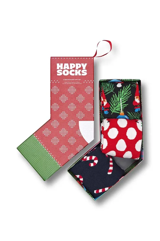 πολύχρωμο Κάλτσες Happy Socks Christmas 3-pack Unisex
