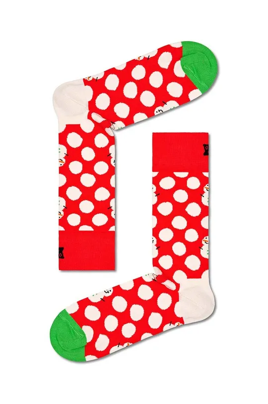 Κάλτσες Happy Socks Christmas 3-pack 70% Βαμβάκι, 29% Πολυαμίδη, 1% Σπαντέξ