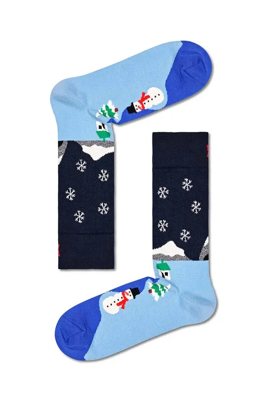 pisana Nogavice Happy Socks Snowman Socks Gift Set 3-pack