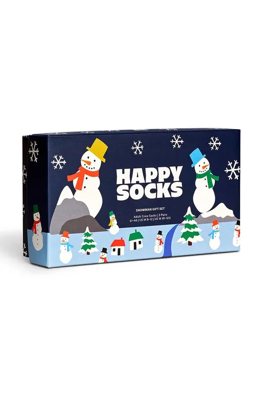 Κάλτσες Happy Socks Snowman Socks Gift Set 3-pack Unisex