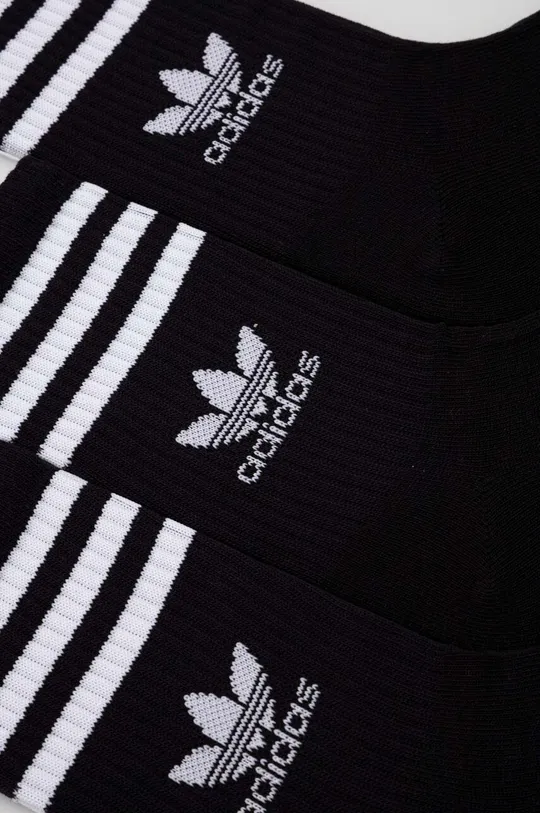 Κάλτσες adidas Originals 3-pack μαύρο