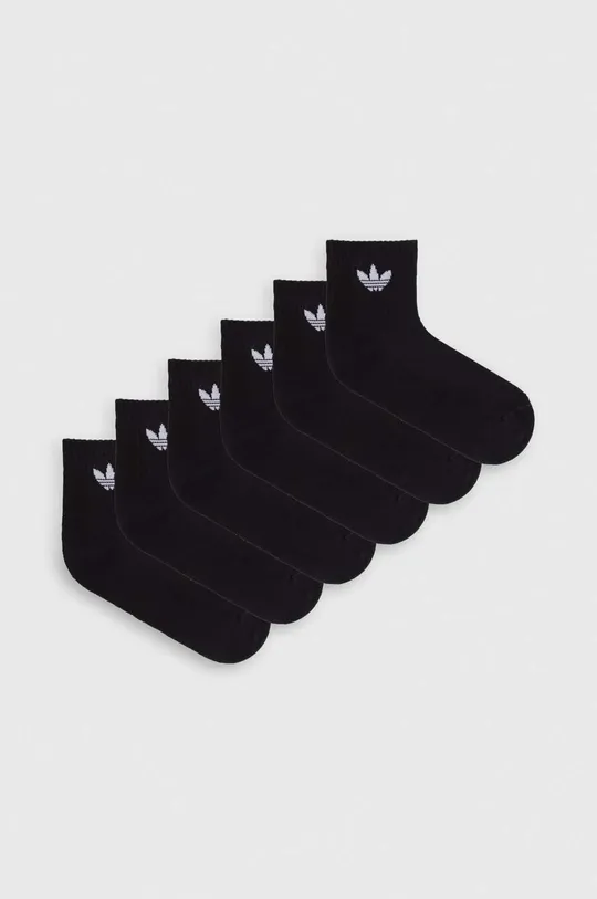 nero adidas Originals calzini pacco da 6 Unisex