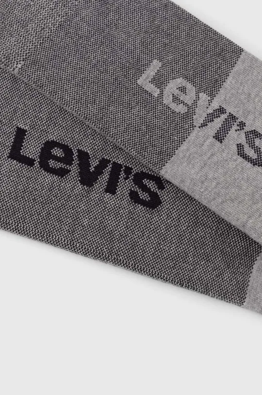 Ponožky Levi's 2-pak sivá