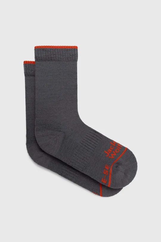 Вовняні шкарпетки Jack Wolfskin Hike Merino сірий 1911491