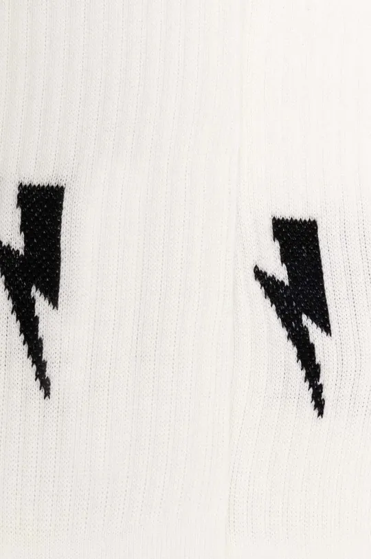 Ponožky Neil Barett BOLT COTTON SKATE SOCKS bílá