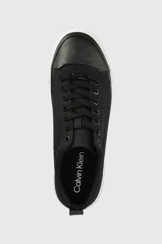 μαύρο Πάνινα παπούτσια Calvin Klein VULC LACE UP - MONO