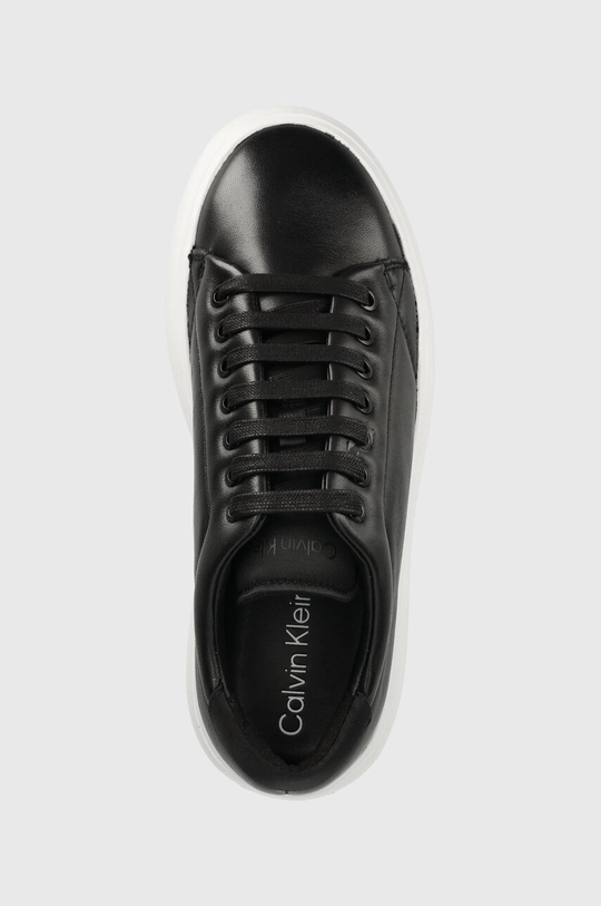 fekete Calvin Klein bőr sportcipő BUBBLE CUPSOLE LACE