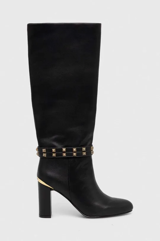 črna Usnjeni elegantni škornji Just Cavalli Ženski