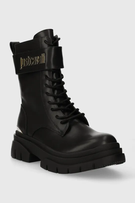 Členkové topánky Just Cavalli čierna