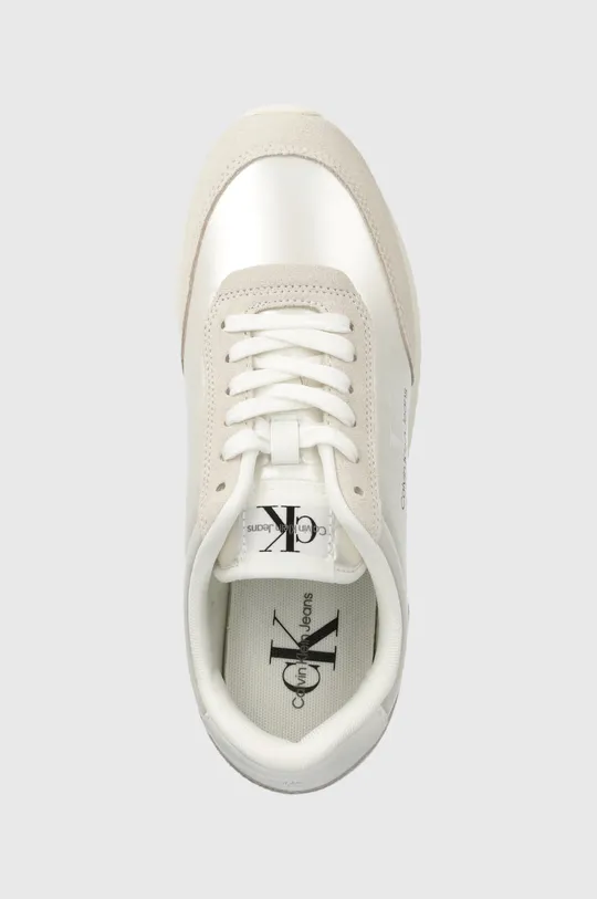 білий Кросівки Calvin Klein Jeans RETRO RUNNER LOW LAC