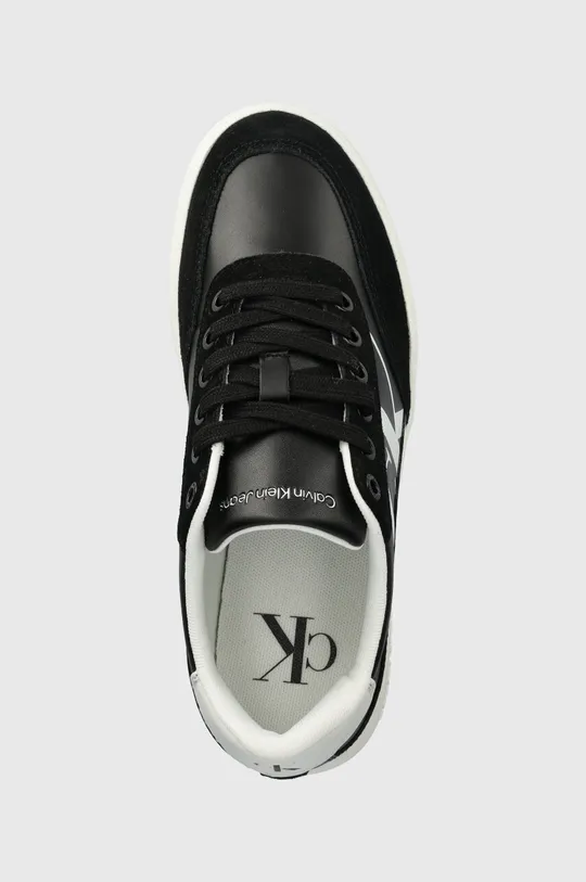 μαύρο Δερμάτινα αθλητικά παπούτσια Calvin Klein Jeans CLASSIC CUPSOLE LACE