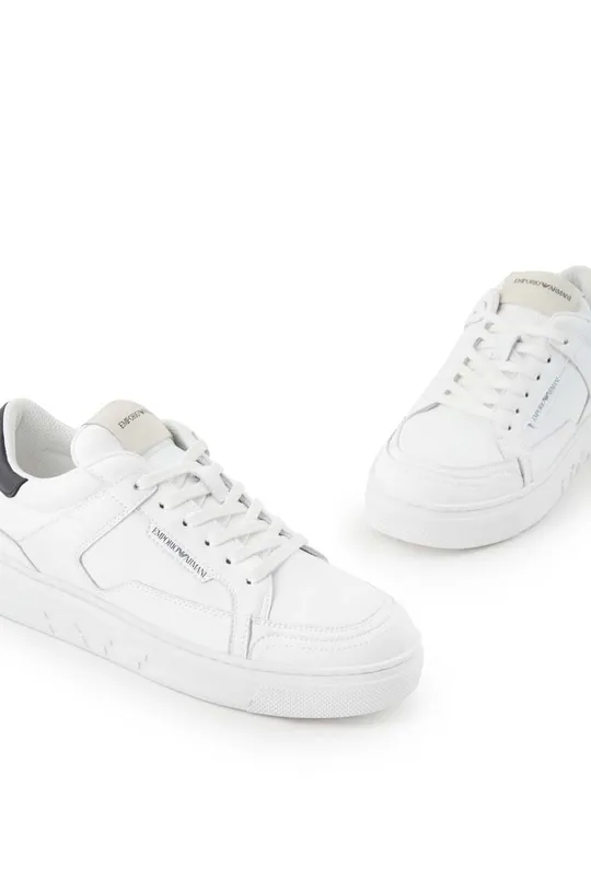 білий Шкіряні кросівки Emporio Armani