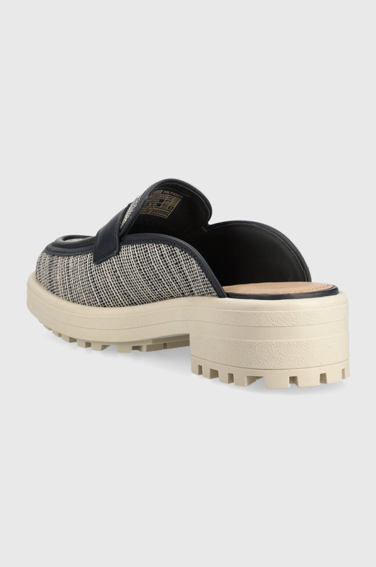 Tommy Hilfiger papucs TH WOVEN MULE LOAFER  Szár: textil, természetes bőr Belseje: textil, természetes bőr Talp: szintetikus anyag