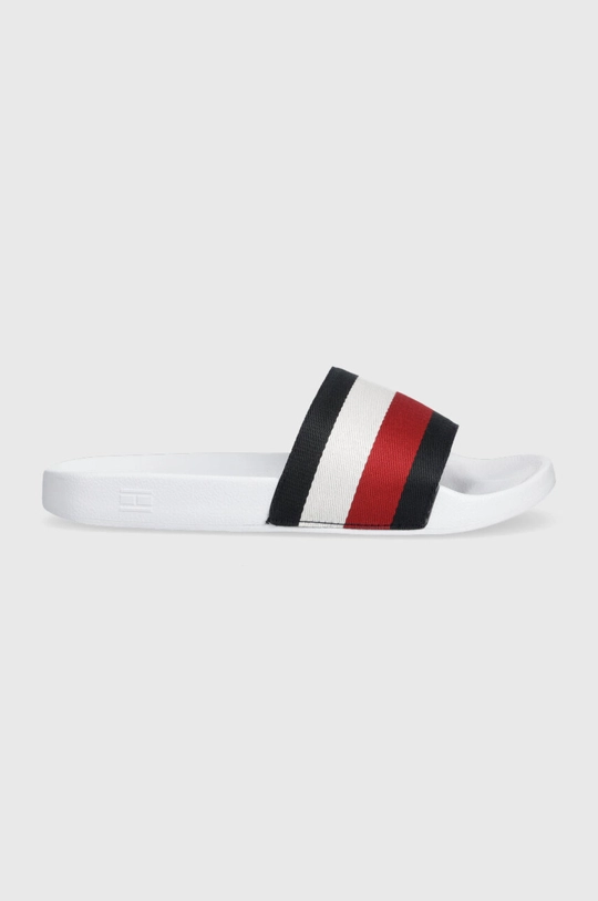 biały Tommy Hilfiger klapki ESSENTIAL CORP SLIDE Damski