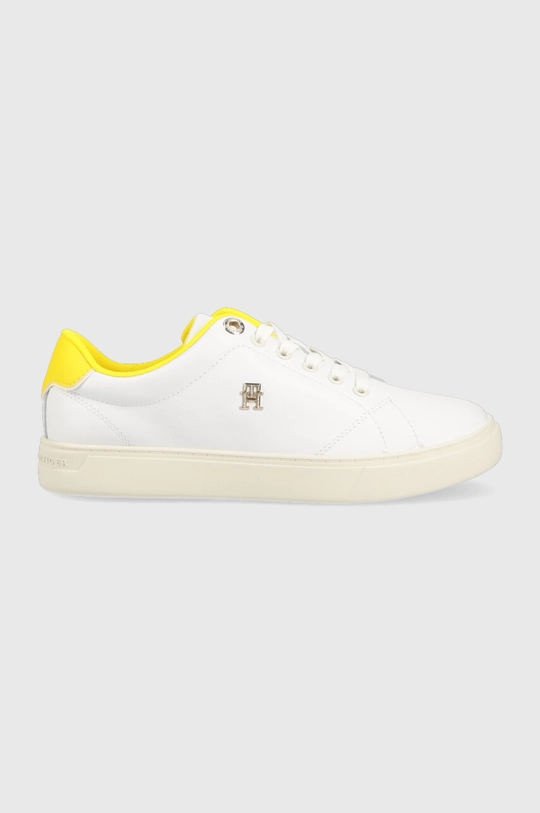 bela Usnjene superge Tommy Hilfiger ELEVATED ESSENTIAL COURT SNEAKER Ženski