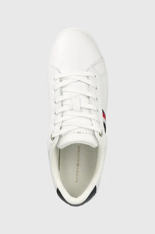 λευκό Δερμάτινα αθλητικά παπούτσια Tommy Hilfiger ESSENTIAL WEBBING CUPSOLE