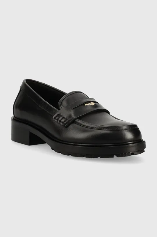 Tommy Hilfiger mocassini in pelle TH ICONIC LOAFER nero