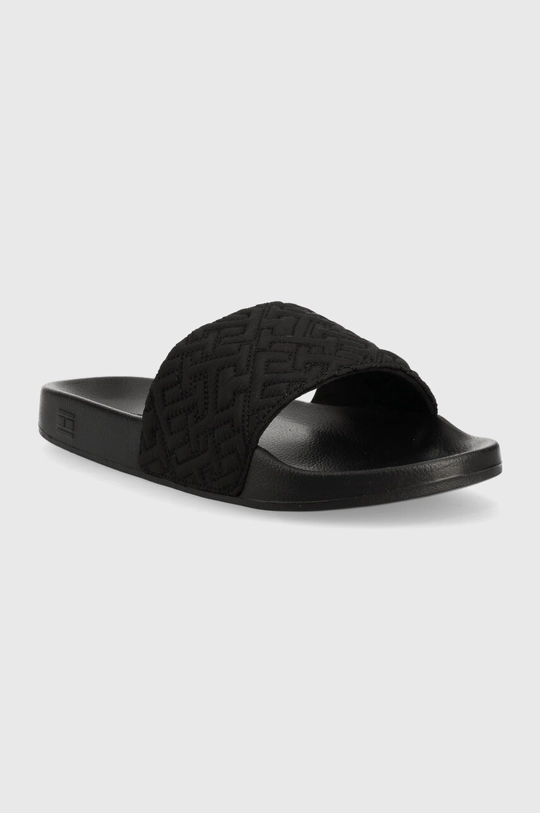 Natikače Tommy Hilfiger TH ELEVATED SLIDE crna