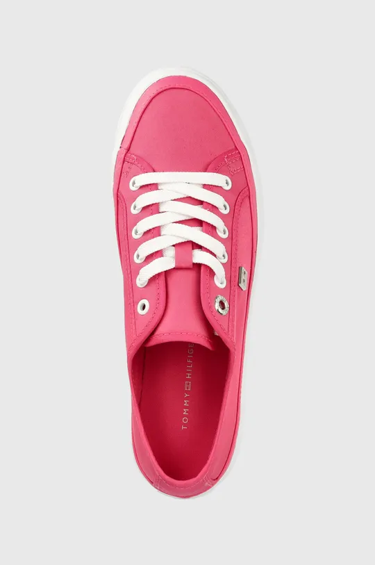 ροζ Πάνινα παπούτσια Tommy Hilfiger ESSENTIAL VULC CANVAS