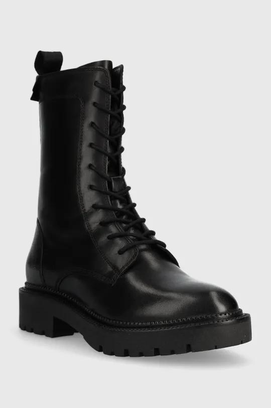 Δερμάτινες μπότες Gant Kelliin μαύρο