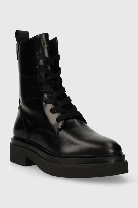 Δερμάτινες μπότες Gant Zandrin μαύρο