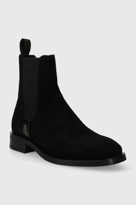 Gant magasszárú cipő velúrból Fayy fekete