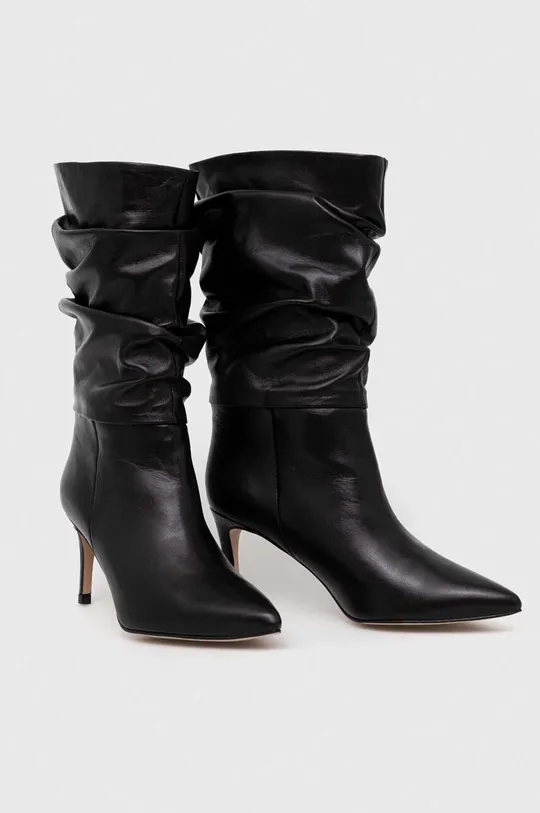 Δερμάτινες μπότες Gant Bettany μαύρο