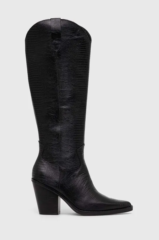 črna Usnjeni elegantni škornji Aldo Nevada Ženski