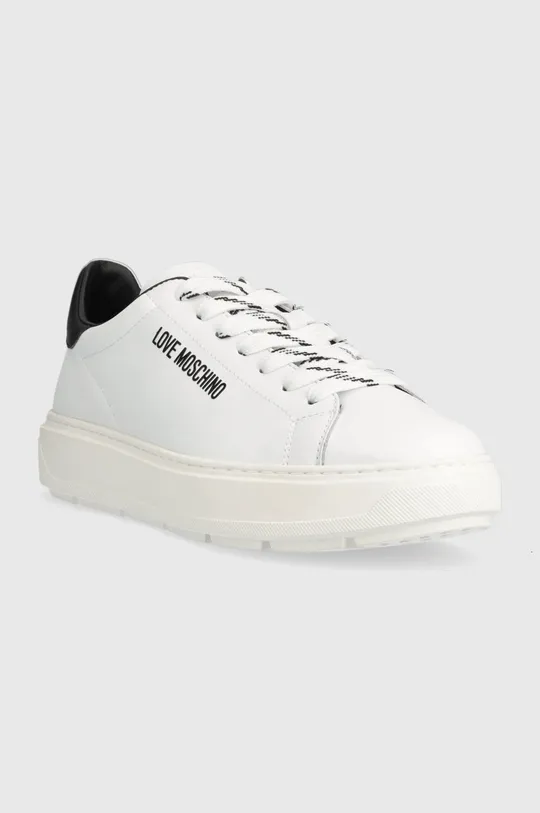 Love Moschino bőr sportcipő fehér