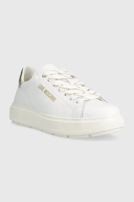 Love Moschino sneakersy skórzane biały