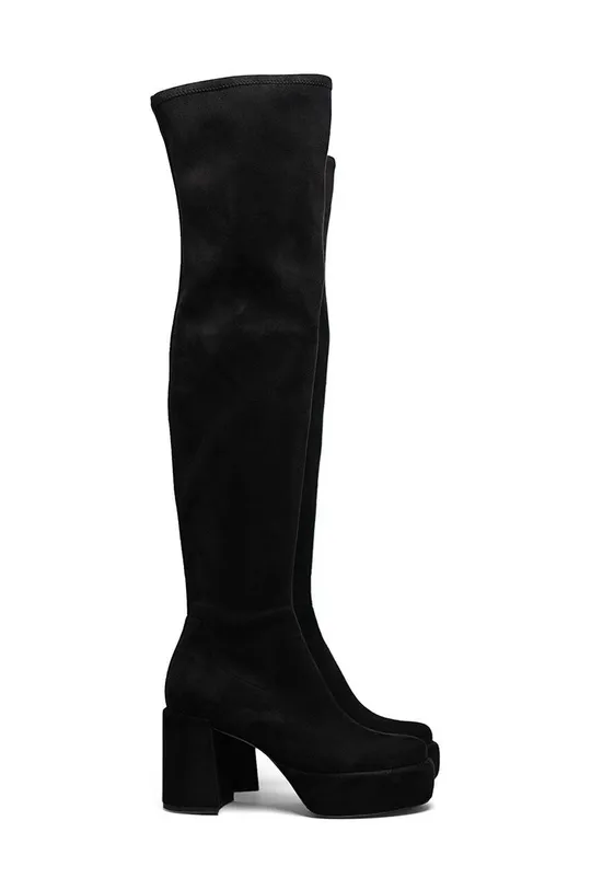 črna Elegantni škornji iz semiša Kennel & Schmenger Clip Ženski
