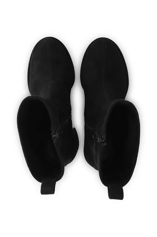 fekete Kennel & Schmenger magasszárú cipő velúrból Clip