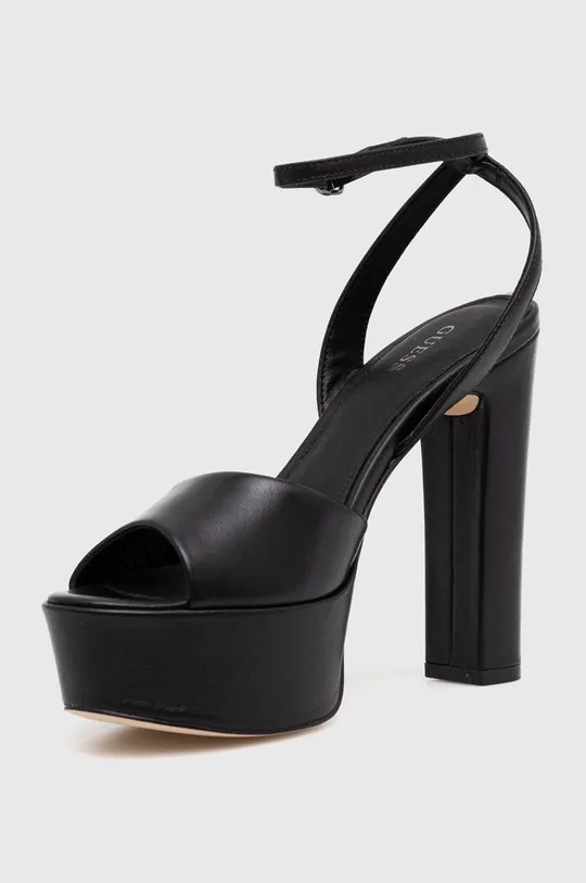 Kožené sandále Guess RHINNAE2 čierna