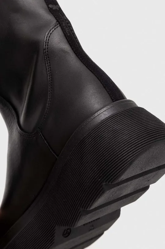 črna Usnjeni elegantni škornji Weekend Max Mara Flou