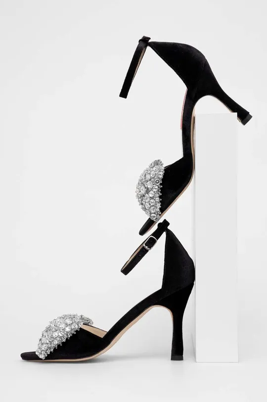 Sandále Custommade Ashley Crystal Bow čierna