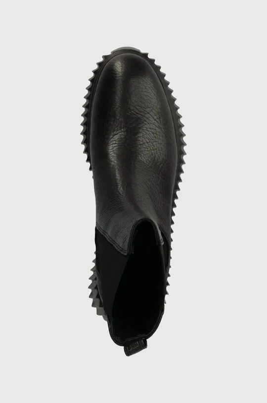μαύρο Δερμάτινες μπότες τσέλσι AGL PENELOPE