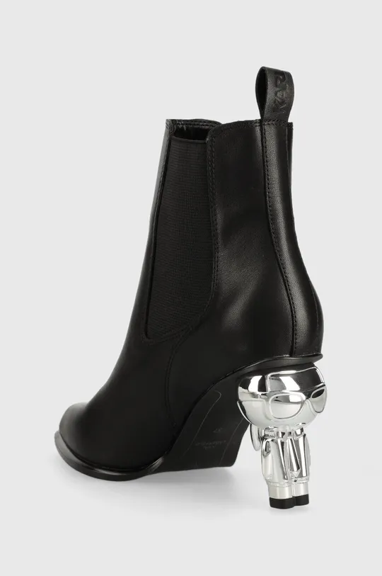 Δερμάτινες μπότες τσέλσι Karl Lagerfeld IKON HEEL  Πάνω μέρος: Υφαντικό υλικό, Φυσικό δέρμα Εσωτερικό: Συνθετικό ύφασμα, Υφαντικό υλικό Σόλα: Συνθετικό ύφασμα