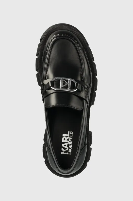 čierna Kožené mokasíny Karl Lagerfeld PRECINCT KL