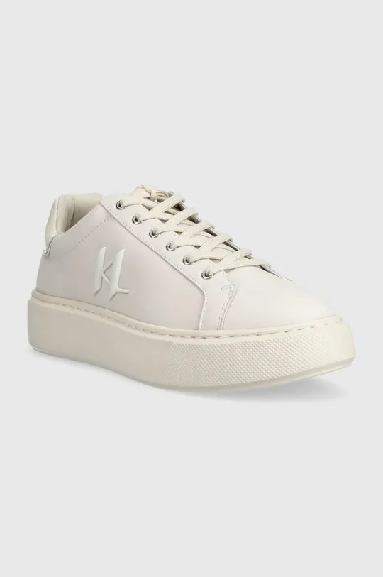 Δερμάτινα αθλητικά παπούτσια Karl Lagerfeld MAXI KUP μπεζ