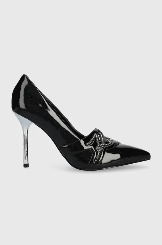 μαύρο Δερμάτινες γόβες Karl Lagerfeld SARABANDE Γυναικεία