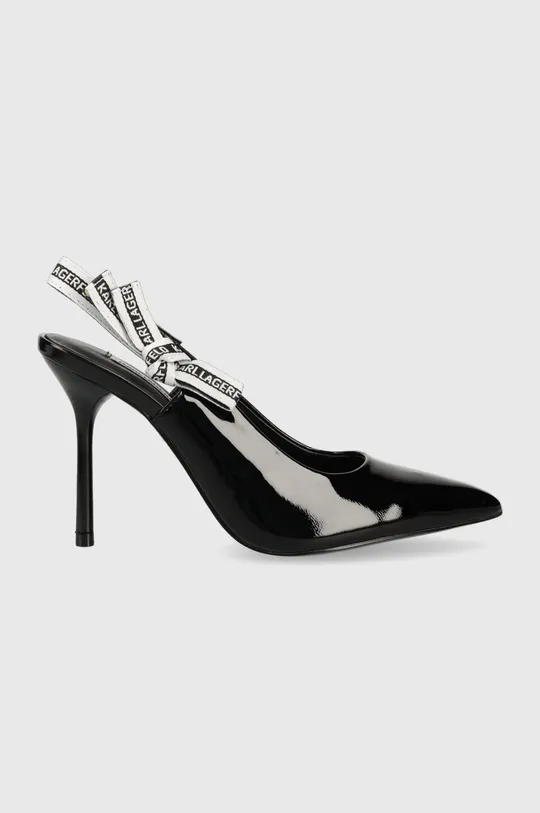 чорний Шкіряні туфлі Karl Lagerfeld SARABANDE Жіночий