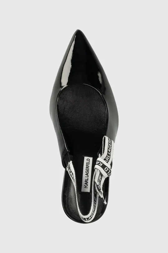 crna Kožne štikle Karl Lagerfeld SARABANDE