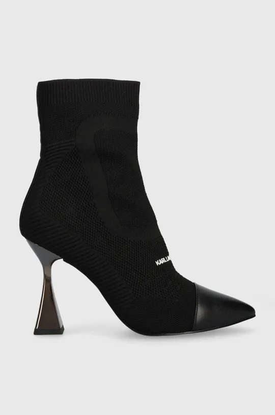 čierna Členkové topánky Karl Lagerfeld DEBUT Dámsky
