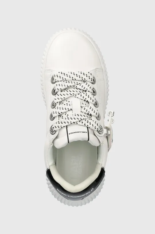 λευκό Δερμάτινα αθλητικά παπούτσια Karl Lagerfeld KREEPER LO