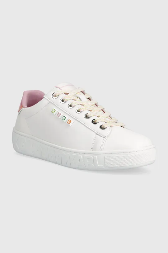 Δερμάτινα αθλητικά παπούτσια Karl Lagerfeld KUPSOLE III λευκό