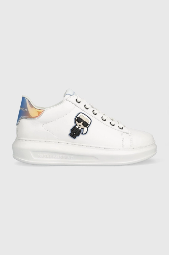 biały Karl Lagerfeld sneakersy skórzane KAPRI Damski