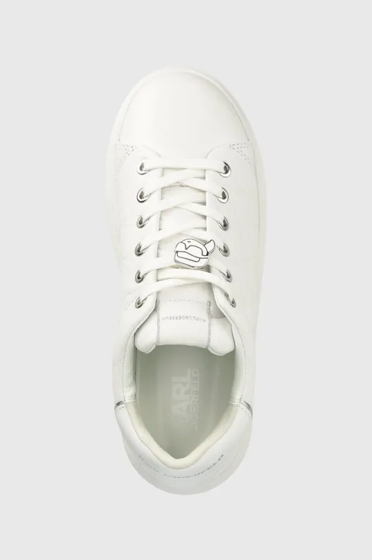 biały Karl Lagerfeld sneakersy skórzane KAPRI KC
